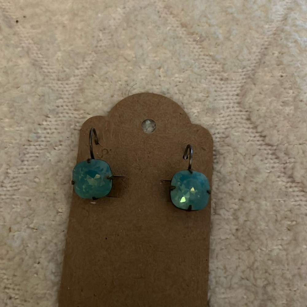 Turquoise Swarovski crystal never wore